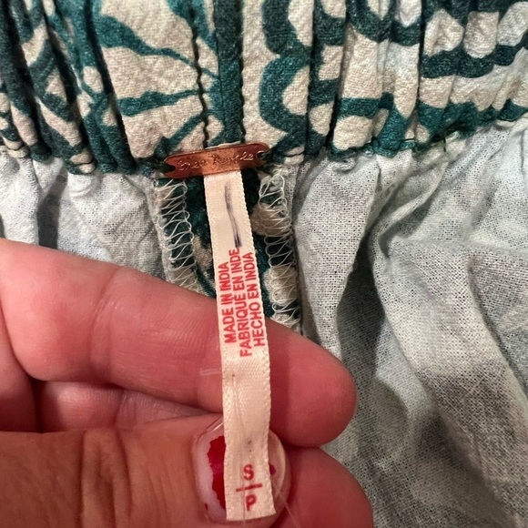 Free People Green and Red  romper jumpsuit - Picture 9 of 11